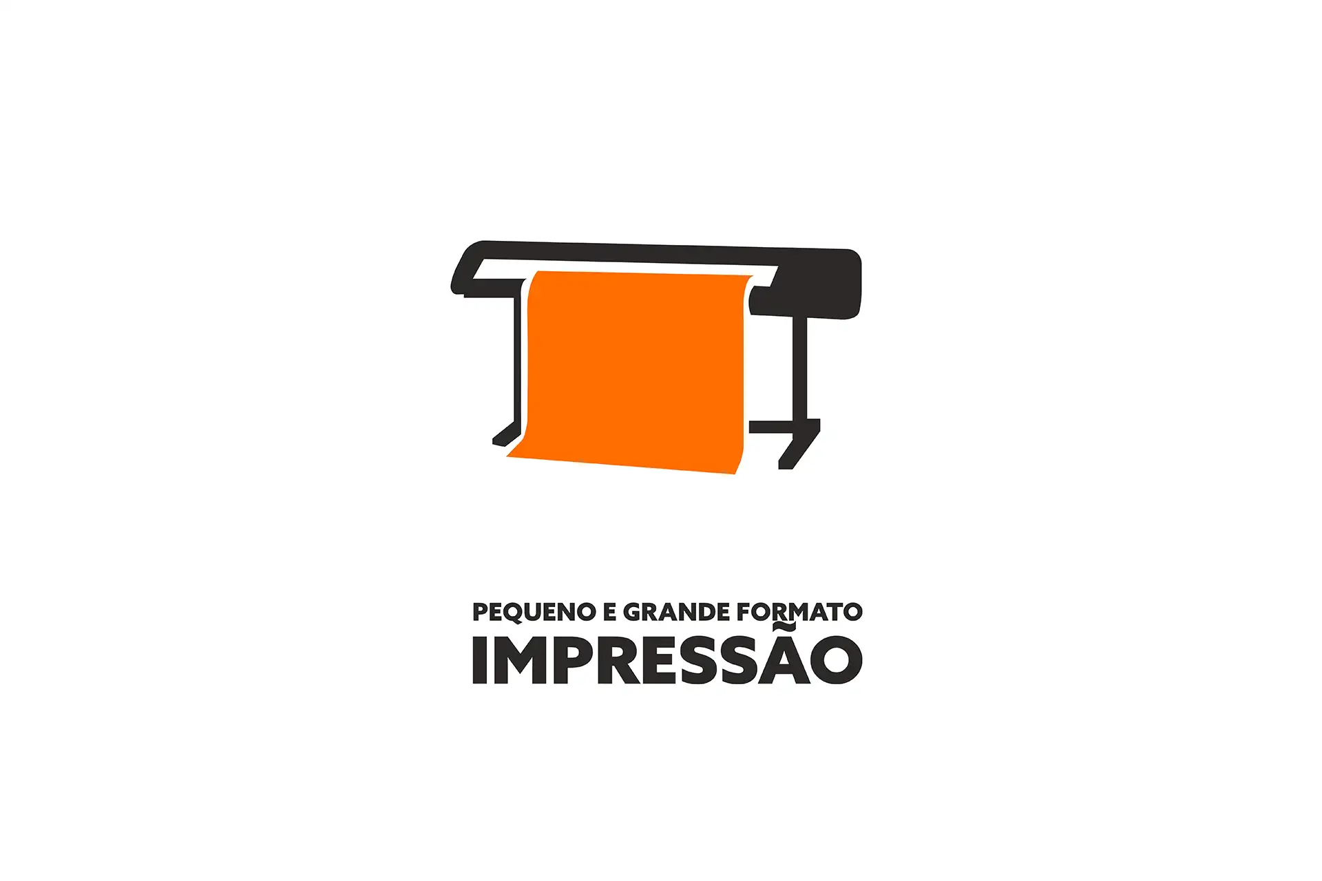 Impressão grande e pequeno formato